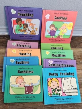 Lot of 10 Vintage Joy Berry Teach Me About Books The Senses & Daily Routines